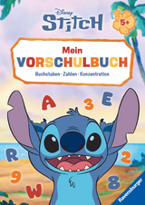 Disney Stitch &ndash; Mein Vorschulbuch: Buchstaben, Zahlen, Konzentration - Stefanie Hahn