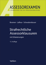 Strafrechtliche Assessorklausuren - Brunner, Raimund; Lafleur, Meike; Schwabenbauer, Peter