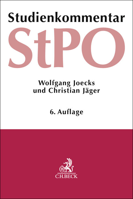 Strafprozessordnung - Wolfgang Joecks, Christian J&auml;ger