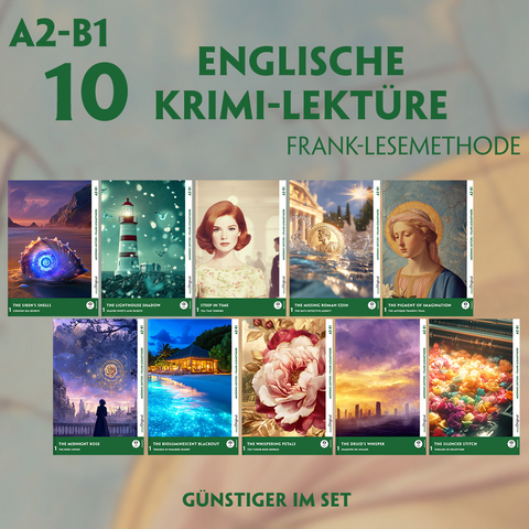 10 Englische Krimi-Lekt&uuml;re A2-B1 (10 B&uuml;cher + Audio-Online) - Carolyn Marsh