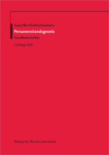 Personenstandsgesetz - Berthold Gaaz, Heinrich Bornhofen, Thomas Lammers