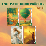 Englische Kinderb&uuml;cher A1-B1 (4 B&uuml;cher + Audio-Online) - Lewis Carroll, L. Frank Baum, John Ruskin