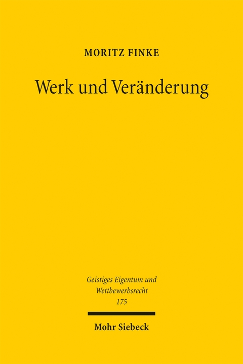 Werk und Ver&auml;nderung - Moritz Finke