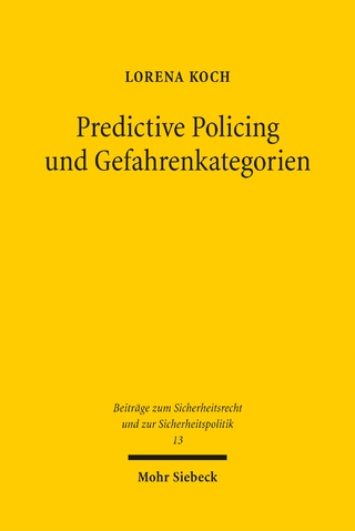 Predictive Policing und Gefahrenkategorien