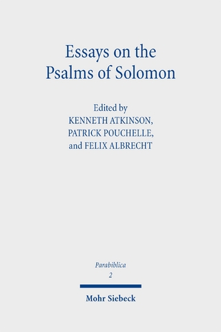 Essays on the Psalms of Solomon