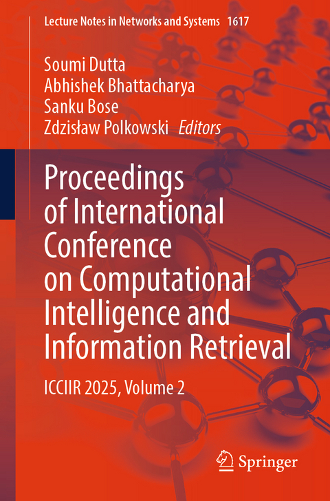 Proceedings of International Conference on Computational Intelligence and Information Retrieval - 