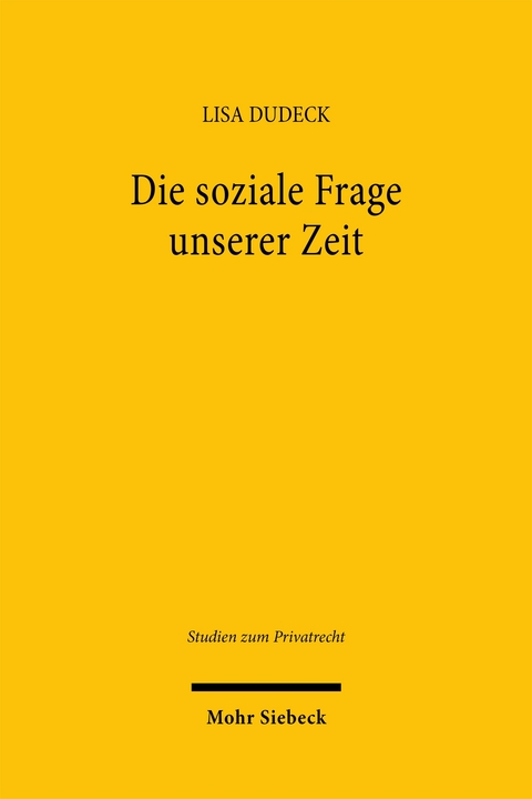 Die soziale Frage unserer Zeit - Lisa Dudeck