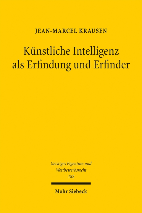Künstliche Intelligenz als Erfindung und Erfinder - Jean-Marcel Krausen