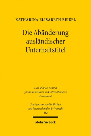 Die Abänderung ausländischer Unterhaltstitel