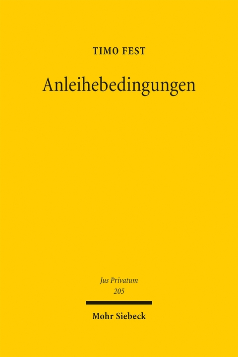 Anleihebedingungen - Timo Fest