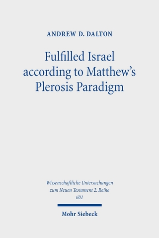 Fulfilled Israel according to Matthew's Plerosis Paradigm