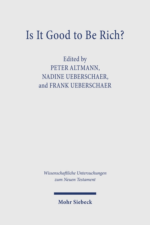 Is It Good to Be Rich? - 