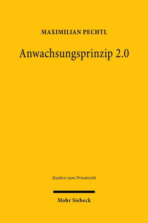 Anwachsungsprinzip 2.0 - Maximilian Pechtl