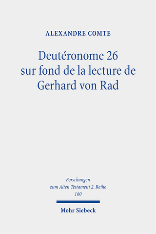 Deutéronome 26 sur fond de la lecture de Gerhard von Rad