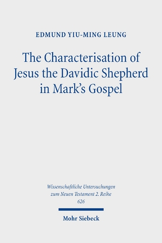 The Characterisation of Jesus the Davidic Shepherd in Mark's Gospel