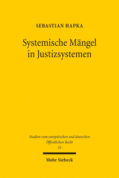 Systemische Mängel in Justizsystemen - Sebastian Hapka
