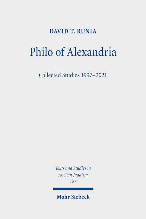 Philo of Alexandria - David T. Runia