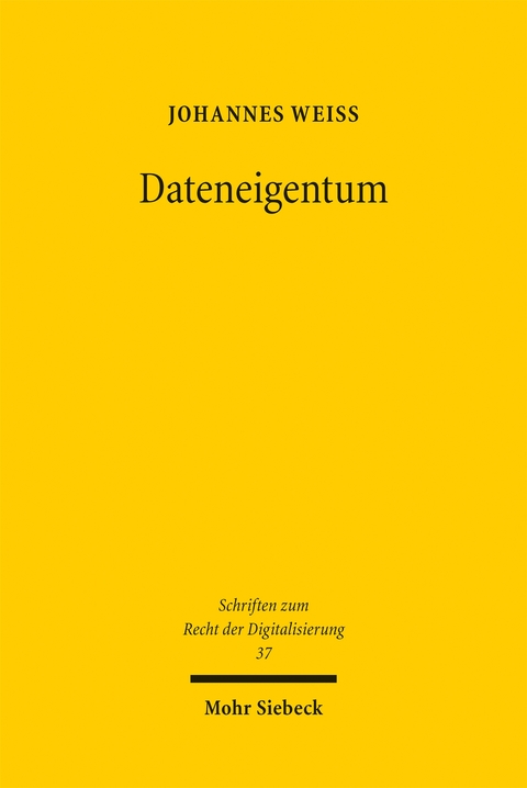 Dateneigentum - Johannes Weiß