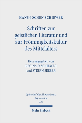 Schriften zur geistlichen Literatur und zur Frömmigkeitskultur des Mittelalters
