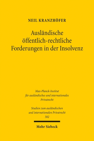 Ausländische öffentlich-rechtliche Forderungen in der Insolvenz