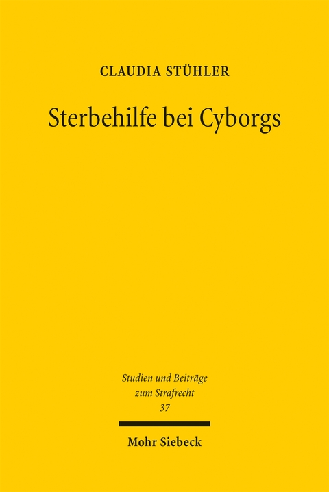 Sterbehilfe bei Cyborgs - Claudia Stühler