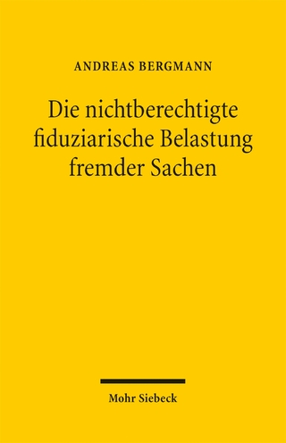 Die nichtberechtigte fiduziarische Belastung fremder Sachen