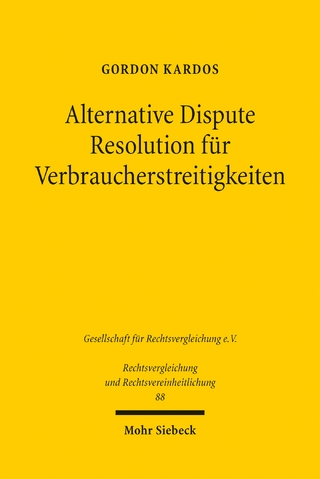 Alternative Dispute Resolution für Verbraucherstreitigkeiten