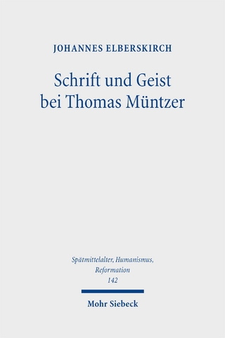 Schrift und Geist bei Thomas Müntzer