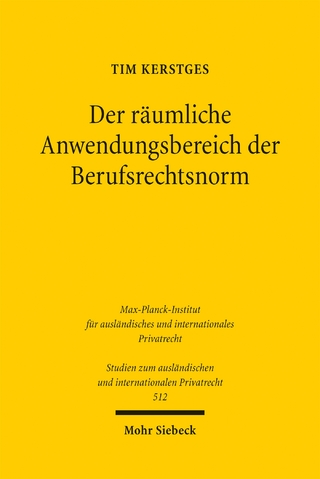 Der räumliche Anwendungsbereich der Berufsrechtsnorm