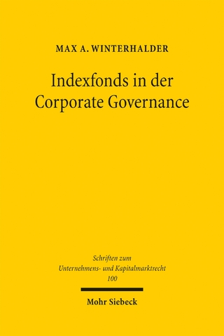 Indexfonds in der Corporate Governance