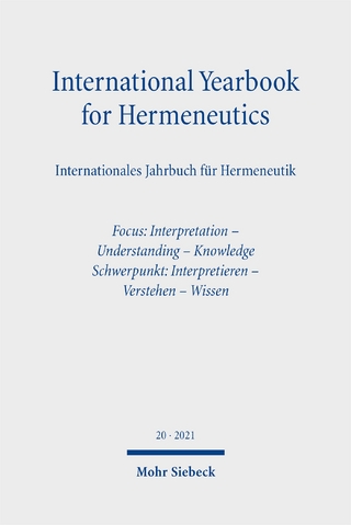 International Yearbook for Hermeneutics / Internationales Jahrbuch für Hermeneutik