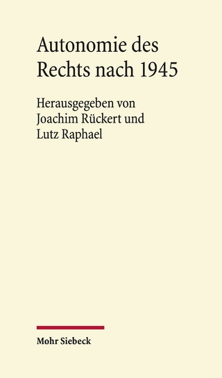 Autonomie des Rechts nach 1945