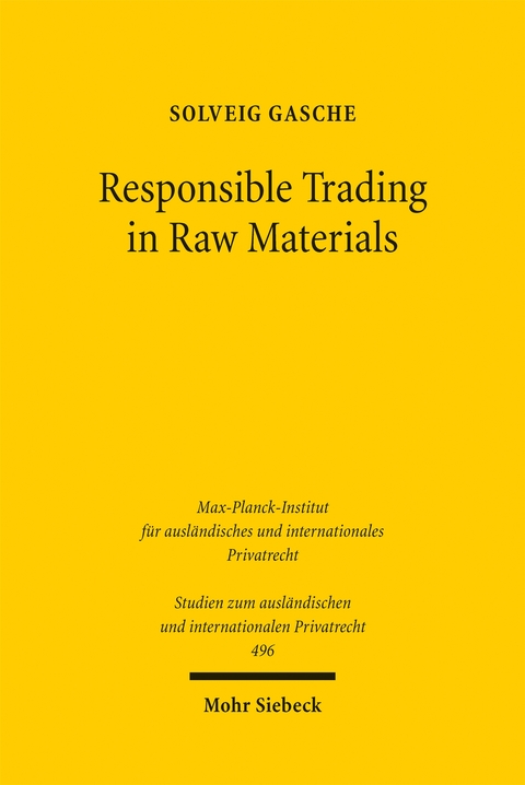 Responsible Trading in Raw Materials - Solveig Gasche