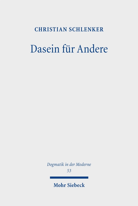 Dasein für Andere - Christian Schlenker