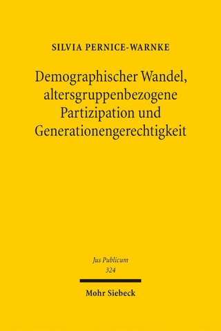 Demographischer Wandel, altersgruppenbezogene Partizipation und Generationengerechtigkeit
