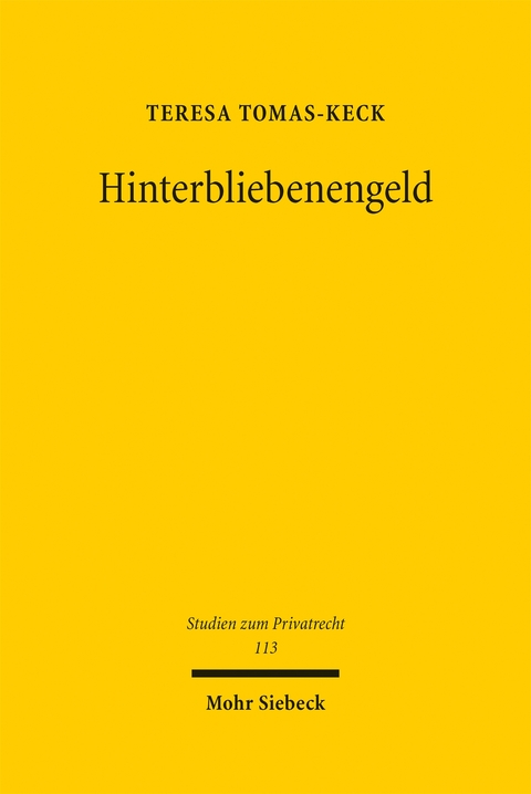 Hinterbliebenengeld - Teresa Tomas-Keck