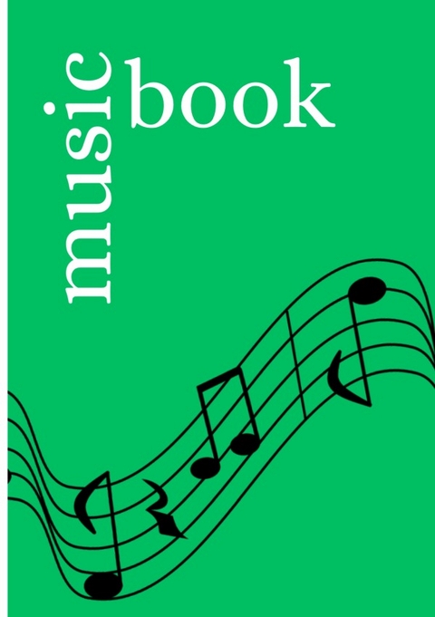Music Book: DIN A5 Staff Book | 48 Pages with 12 Staves / Systems per Sheet | Paper 90g/m&sup2; - Jakob Welik