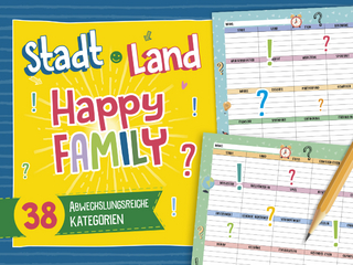 Stadt, Land, Happy Family - Spieleblock
