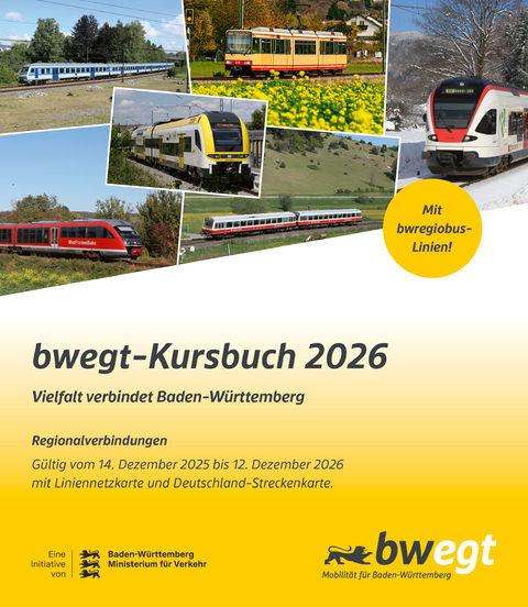 bwegt-Kursbuch Baden-W&uuml;rttemberg 2026