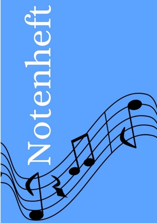 Notenheft: DIN A5 Notenlinienheft | 200 Seiten mit 12 Notenzeilen / Systeme pro Blatt | Papier 90g/m² | Musikheft mit Notenlinien