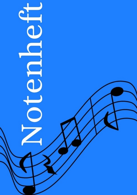 Notenheft: DIN A5 Notenlinienheft | 60 Seiten mit 12 Notenzeilen / Systeme pro Blatt | Papier 90g/m&sup2; | Musikheft mit Notenlinien - Jakob Welik
