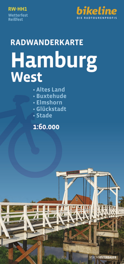 Radwanderkarte Hamburg West RW-HH1