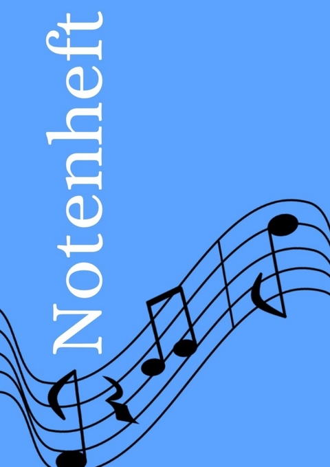 Notenheft: DIN A4 Notenlinienheft | 30 Seiten mit 12 Notenzeilen / Systeme pro Blatt | Papier 90g/m&sup2; | Musikheft mit Notenlinien - Jakob Welik