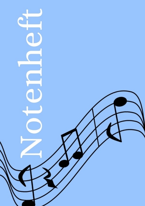 Notenheft: DIN A4 Notenlinienheft | 60 Seiten mit 12 Notenzeilen / Systeme pro Blatt | Papier 90g/m&sup2; | Musikheft mit Notenlinien - Jakob Welik