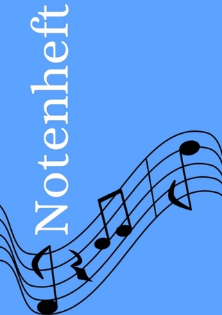 Notenheft: DIN A5 Notenlinienheft | 60 Seiten mit 12 Notenzeilen / Systeme pro Blatt | Papier 90g/m² | Musikheft mit Notenlinien