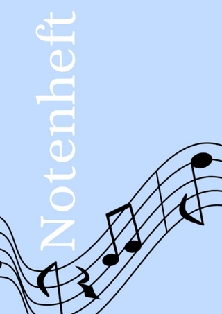 Notenheft: DIN A4 Notenlinienheft | 44 Seiten mit 12 Notenzeilen / Systeme pro Blatt | Papier 90g/m² | Musikheft mit Notenlinien