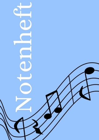 Notenheft: DIN A4 Notenlinienheft | 44 Seiten mit 12 Notenzeilen / Systeme pro Blatt | Papier 90g/m² | Musikheft mit Notenlinien