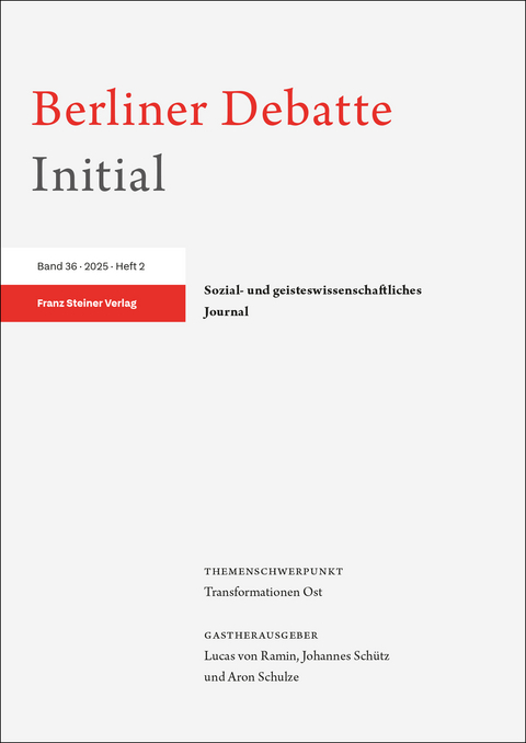 Berliner Debatte Initial 36 (2025) 2