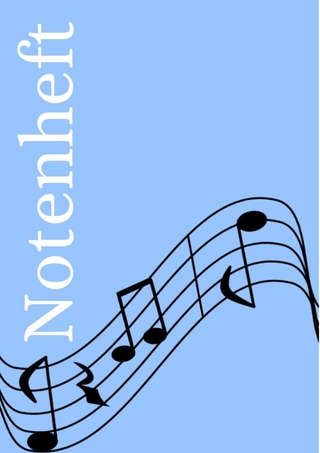 Notenheft: DIN A4 Notenlinienheft | 300 Seiten mit 12 Notenzeilen / Systeme pro Blatt | Papier 90g/m² | Musikheft mit Notenlinien