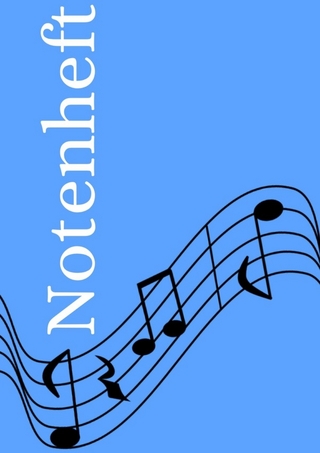 Notenheft: DIN A4 Notenlinienheft | 44 Seiten mit 12 Notenzeilen / Systeme pro Blatt | Papier 90g/m² | Musikheft mit Notenlinien